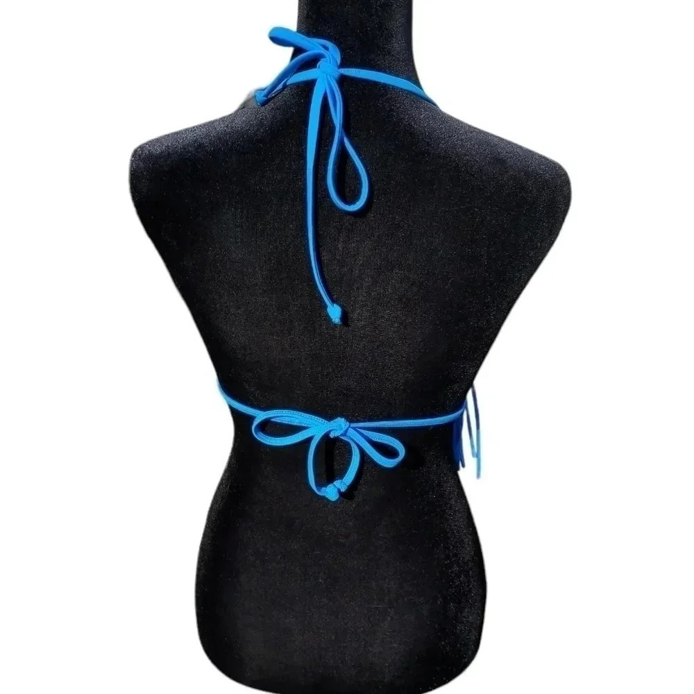 Body Glove Blue Fringe Bikini Top Womens XS - Picture 3 of 10